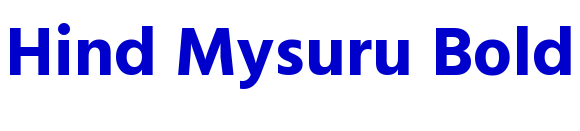 Hind Mysuru Bold フォント